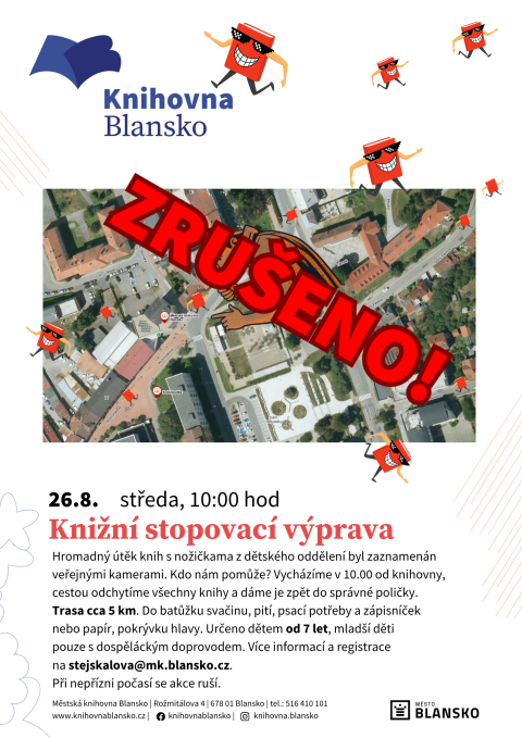 plakát k akci Knižní stopovací výprava