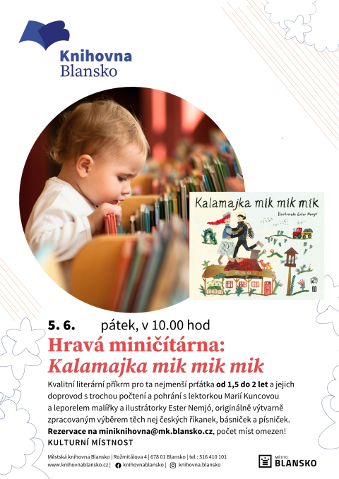 plakát k akci Hravá miničítárna: Kalamajka mik mik mik