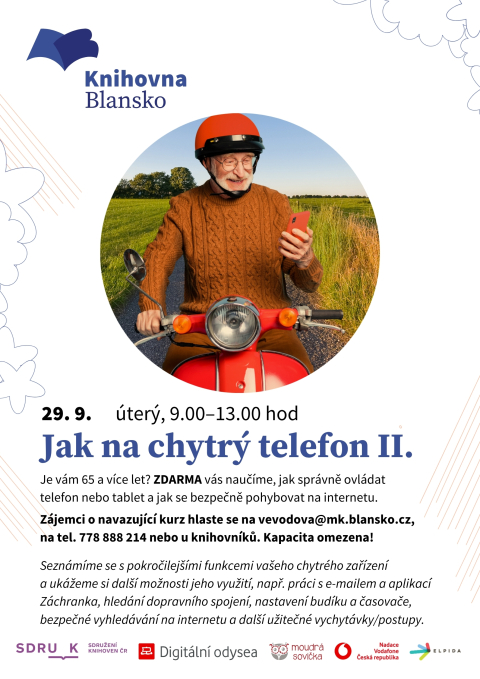 plakát k akci Digitální odysea: Jak na chytrý telefon II.