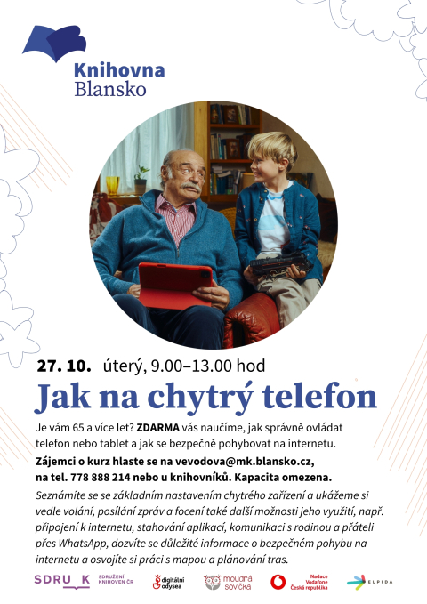 plakát k akci Digitální odysea: Jak na chytrý telefon I.