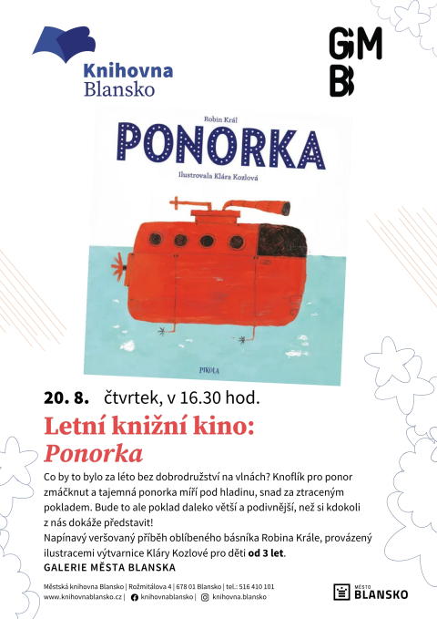 plakát k akci Letní knižní kino: Ponorka