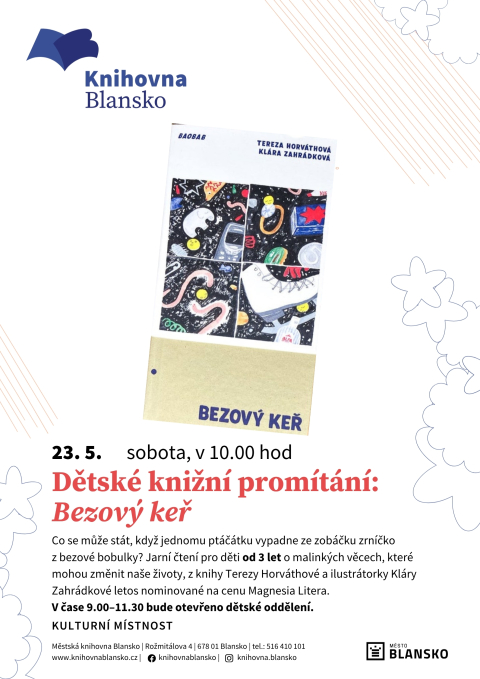 plakát k akci Dětské knižní promítání: Bezový keř