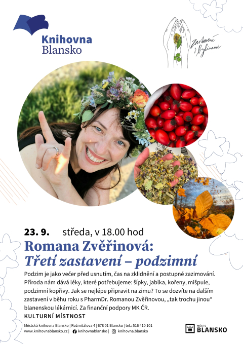 plakát k akci Romana Zvěřinová: Třetí zastavení – podzimní