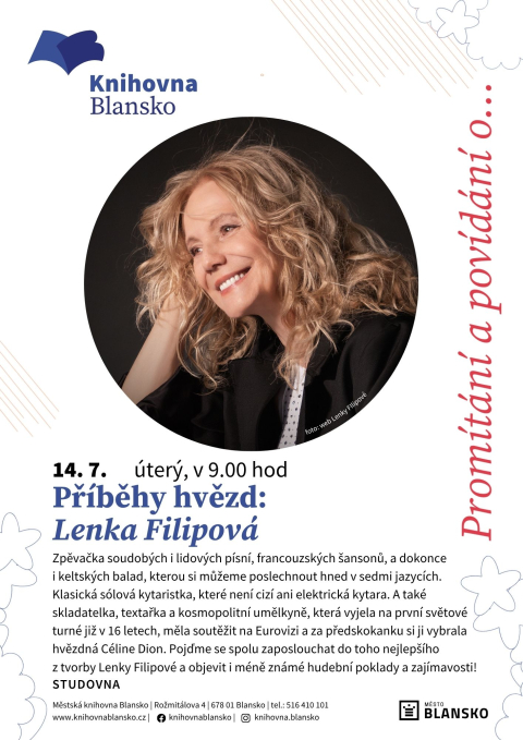 plakát k akci Příběhy hvězd: Lenka Filipová
