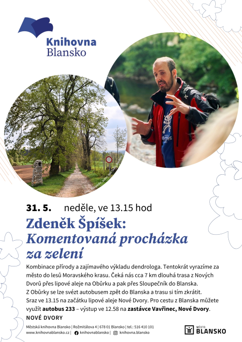 plakát k akci Zdeněk Špíšek: Komentovaná procházka za zelení
