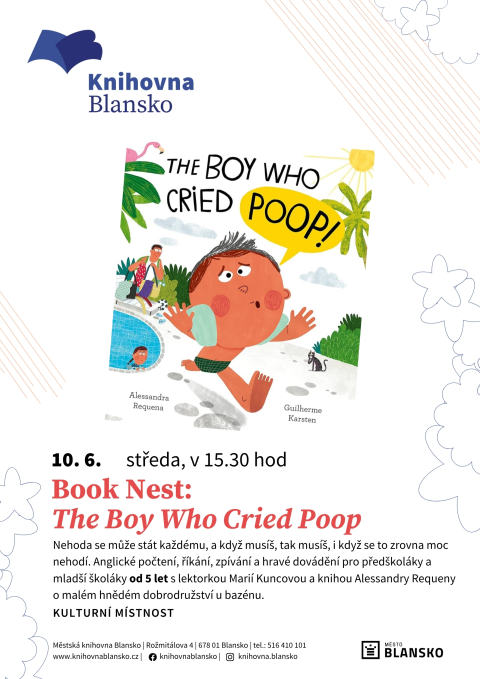 plakát k akci Book Nest The Boy Who Cried Poo