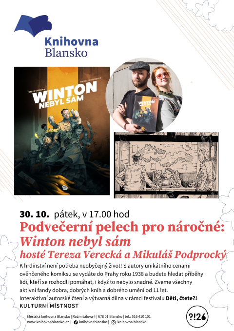 plakát k akci Tereza Verecká a Mikuláš Podprocký: Winton nebyl sám