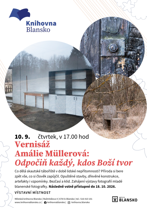 plakát k akci Amálie Müllerová: Odpočiň každý, kdos Boží tvor
