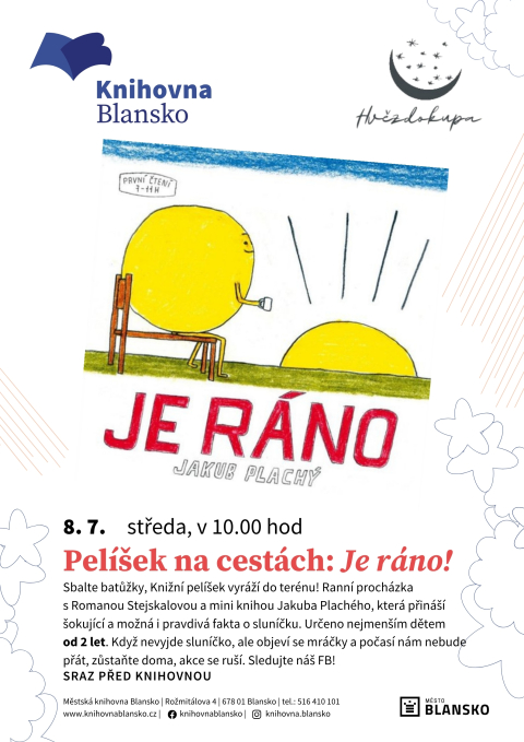 plakát k akci Pelíšek na cestách: Je ráno!