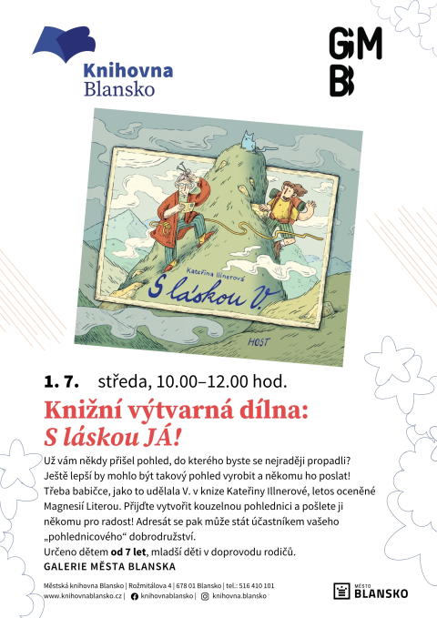 plakát k akci Knižní výtvarná dílna: S láskou JÁ!
