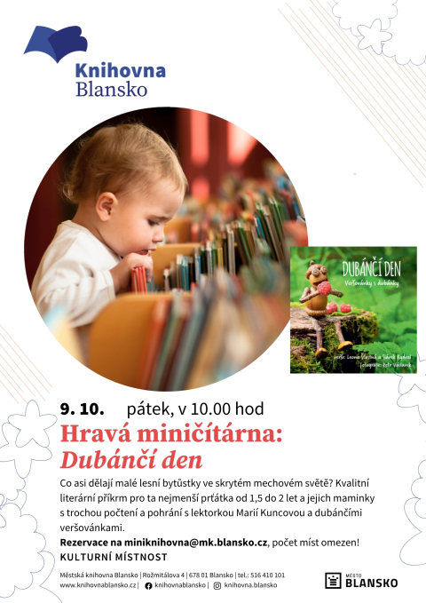 plakát k akci Hravá miničítárna: Dubánčí den