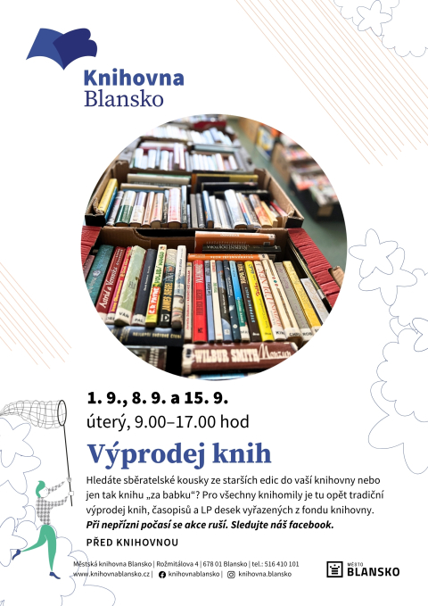 plakát k akci Výprodej knih