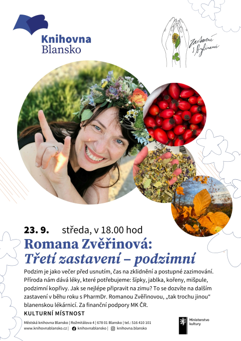 plakát k akci Romana Zvěřinová: Třetí zastavení – podzimní