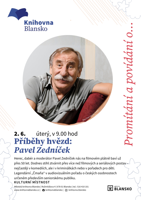 plakát k akci Příběhy hvězd: Pavel Zedníček