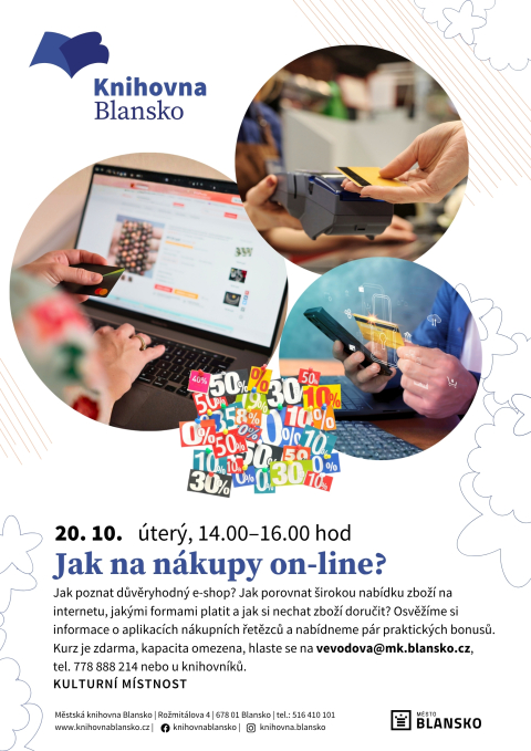 plakát k akci Jak na nákupy online?