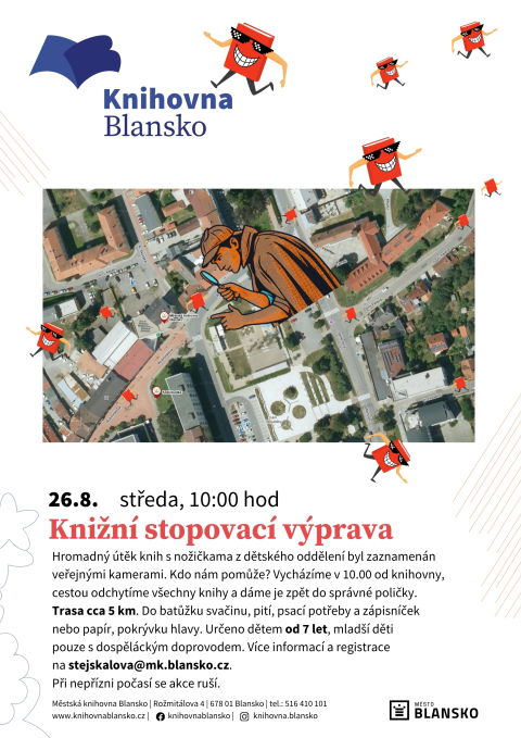 plakát k akci Knižní stopovací výprava