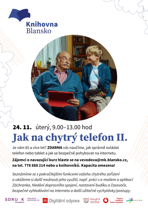 plakát k akci Digitální odysea: Jak na chytrý telefon II.