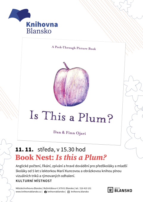 plakát k akci Book Nest: Is this a Plum?