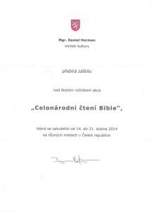 záštita čtení Bible 2014 II