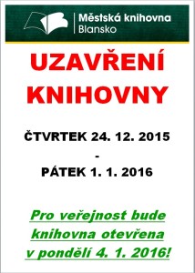 Uzavření knihovny 2015